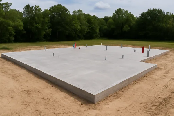 a new concrete foundation for a house from Houston Concrete Contractor in Houston, TX - commercial concrete contractor