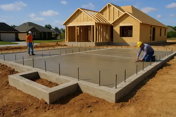 a new house concrete foundation from Houston Concrete Contractor in Houston, TX - concrete crack filler a new house concrete foundation from Houston Concrete Contractor in Houston, TX - concrete crack filler